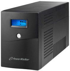 3000VA ДБЖ лінійно-інтерактивний PowerWalker VI 3000 SCL LCD, Schuko, USB with HID Support, Tower, 3000VA / 1800W, batt - 2x12V/9Ah,4xSchuko, RS-232, USB, RJ11/45 in/out 10121144
