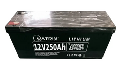 12.8V 250Ah Акумуляторна батарея LiFePo4 Matrix 3,2kWh (521*240*220мм) MLR 12250
