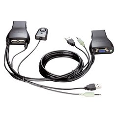 D-Link KVM-221 KVM-переключатель 2port USB w/ cables w/ audio KVM-221