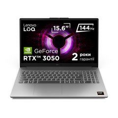 Ноутбук Lenovo LOQ 15ARP10E 15.6FM/R5 150/16/512/RTX 3050 6GB/DOS/BL Luna Grey (83S000ECRA)