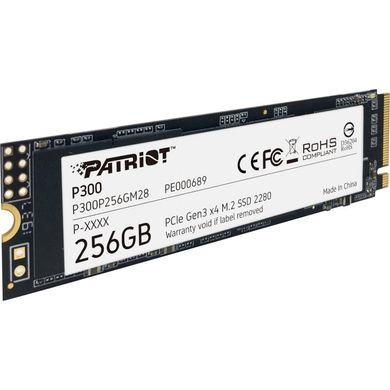 256GB Patriot Твердотільний накопичувач SSD M.2 NVMe PCIe 3.0 x4 2280 P300 P300P256GM28