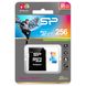 MicroSDXC 256GB Карта памяти Silicon Power Elite Color C10 UHS-I + adapter SP256GBSTXBU1V20SP