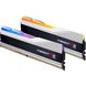 DDR5 6400 64GB KIT (32GBx2) Пам'ять до ПК G.Skill Trident Z5 RGB Silver F5-6400J3239G32GX2-TZ5RS