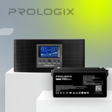 Комплект резервного живлення Prologix 800 (PLP800XL) + АКБ PL12-80, AGM