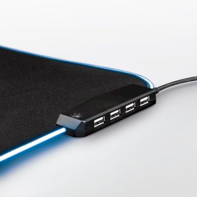 Килимок для мишi Trust GXT 765 Glide-Flex RGB Mouse Pad with USB Hub Black (250*350*3 мм) 23646_TRUST