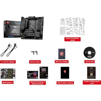 Материнcька плата MSI MAG B660M MORTAR s1700/DDR5x4/HDMI/DP/3PCIe/6SATA/ 2xM.2/1xOptical S/PDIF OUT MAG B660M MORTAR