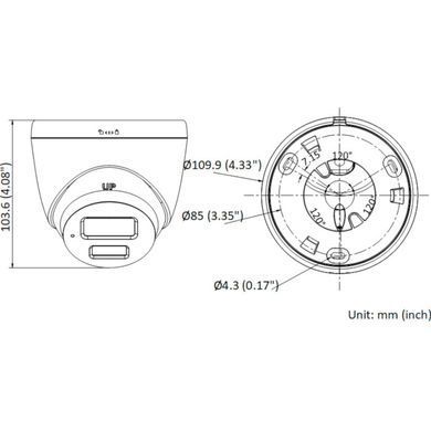 IP-камера відеоспостереження Hikvision DS-2CD1347G0-L(C) (2.8мм) 4 МП ColorVu