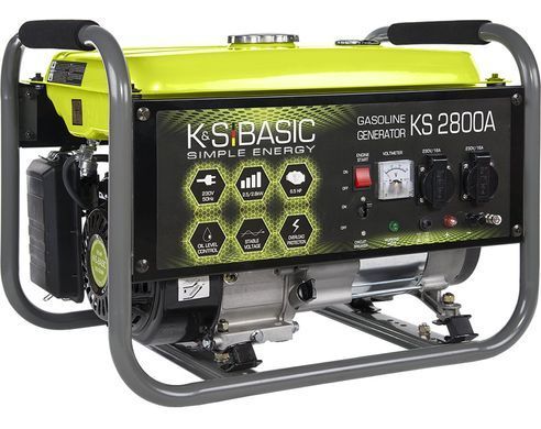 Генератор бензиновий Konner&Sohnen Basic KSB 2800A, 230В, 2.8кВт, ручний стартер, 36.2кг KSB2800A
