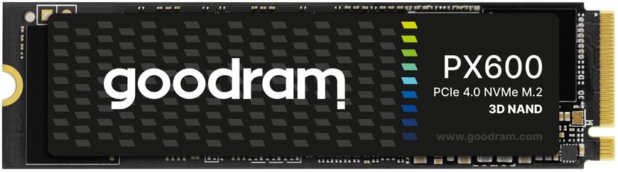 500GB Твердотільний накопичувач SSD Goodram PX600 M.2 2280 PCIe 4.0 x4 NVMe 3D TLC SSDPR-PX600-500-80