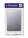 1TB Тонкий зовнішній HDD накопичувач Verbatim Store'n Go ALU (USB 3.2 GEN 1) Space Gray 53662