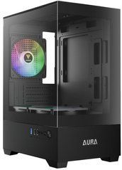 mATX без БЖ Корпус для ПК, GAMDIAS AURA GC9M ARGB Micro-Tower PC Case 4711514502527