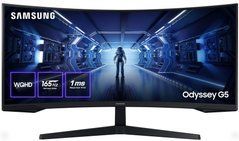 Монітор Samsung 34" Odyssey G5 C34G55TWW D-Sub, 2xHDMI, DP, VA, 3440x1440, 21:9, 165Hz, 1ms, CURVED LC34G55TWWIXUA