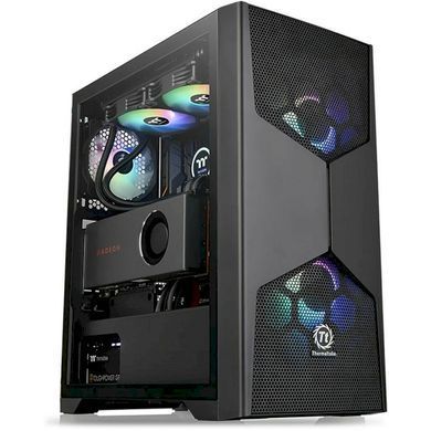 ATX без БЖ Корпус Thermaltake Commander G31 TG ARGB Edition/Black/Win/SPCC/Tempered Glass*1/200mm ARGB Fan*1 + Standard 120mm Fan*1 CA-1P1-00M1WN-00