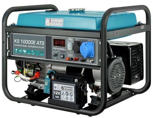 Генератор бензиновий Konner&Sohnen KS 10000E ATS, 230В, 8.0кВт, АВР (ATS), електростартер, 87.8кг KS10000EATS