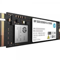 250GB HP EX900 Твердотільний накопичувач SSD M.2 2280 NVMe PCIe Gen3x4 (2100/1300) 2YY43AA#ABB