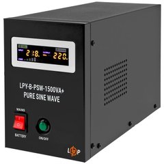 1500VA ДБЖ LogicPower LPY-B-PSW-1500VA+ (1050Вт)10A/15A,Line-Interactive, AVR, 2 x евро, металл LP4130