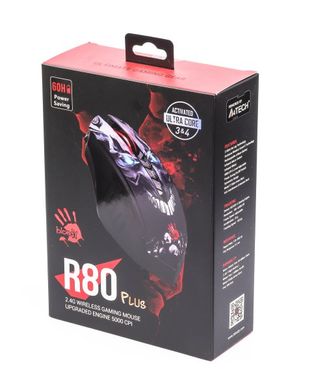 Миша бездротова A4Tech Bloody R80 Plus Bloody USB Black Skull