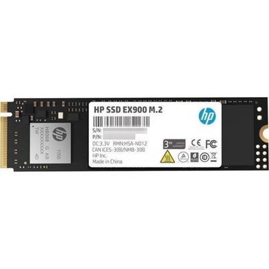250GB HP EX900 Твердотільний накопичувач SSD M.2 2280 NVMe PCIe Gen3x4 (2100/1300) 2YY43AA#ABB
