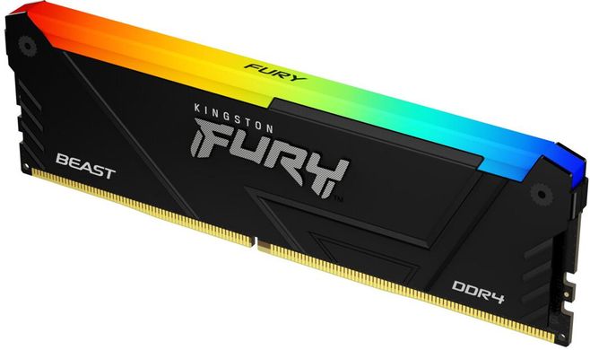 DDR4 3200 32GB KIT (16GBx2) Пам'ять ПК Kingston FURY Beast RGB KF432C16BB12AK2/32