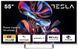 Телевізор Tesla 55E635SUS 55"/ 4K UHD (3840x2160)/ 60 Гц/ Smart TV/ 2 х 12 Вт/ wi-fi/ bluetooth/ підтримка hdr/ Android TV/ сріблястий