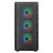 ATX без БЖ Корпус геймерський Cougar Airface PURE RGB Black 3*120mm RGB, 1*120mm ARGB вентилятори передвстановлені, ATX/mATX/mini-ITX, скляне вікно