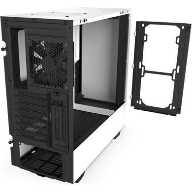ATX без БЖ Корпус NZXT H510i Compact Mid Tower White/Black Chassis with Smart Device 2 CA-H510i-W1