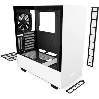 ATX без БЖ Корпус NZXT H510i Compact Mid Tower White/Black Chassis with Smart Device 2 CA-H510i-W1
