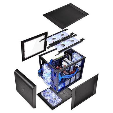ATX без БЖ Корпус Thermaltake Core V21 2xUSB3.0, чорний,mATX, "Cube" design CA-1D5-00S1WN-00