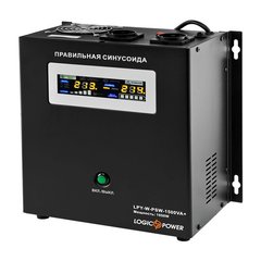 1500VA ДБЖ LogicPower LPY-W-PSW-1500VA+ (1050Вт)10A/15A,Line-Interactive, AVR, 2 x евро, металл LP4145