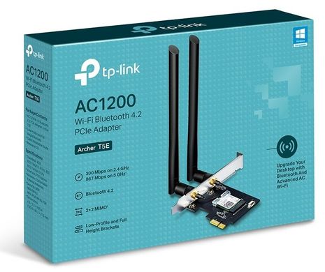 TP-LINK Archer T5E WiFi-адаптер PCI-E AC1200 BT4.2 PCI Express