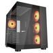 ATX без БЖ Корпус геймерський Cougar FV150 RGB Black 4*120 mm ARGB передвстановлені, Type-C x1, USB3.0 x2, Audio x1