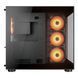 ATX без БЖ Корпус геймерський Cougar FV150 RGB Black 4*120 mm ARGB передвстановлені, Type-C x1, USB3.0 x2, Audio x1
