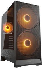 ATX без БЖ Корпус геймерський Cougar Airface 180 (2*180mm ARGB, 1*120mm ARGB вентилятори передвстановлені) ATX/mATX/mini-ITX, скляне вікно