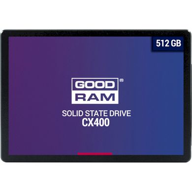512GB Goodram Твердотільний накопичувач SSD 2.5" CX400 SATA 3.0 TLC SSDPR-CX400-512