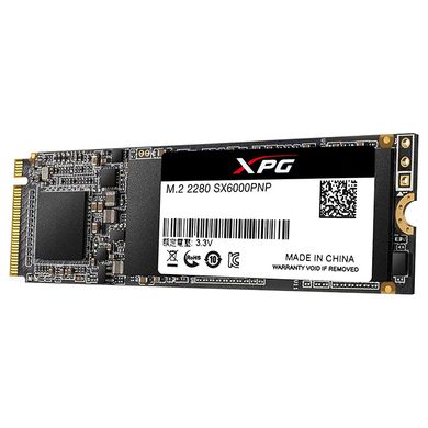 512GB ADATA Твердотельный накопитель SSD M.2 XPG 6000 Pro NVMe PCIe 3.0 x4 2280 3D TLC ASX6000PNP-512GT-C