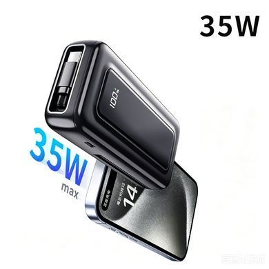 Зовнішній акумулятор (Power Bank) ATRIA WPD-35S 10000mAh PD35W USB-C