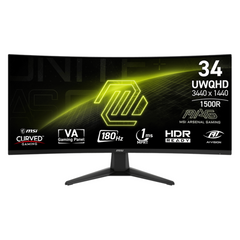 Монітор 34" MSI MAG 346CQ VA,UWQHD,(3440 x 1440),Curved 1500R,1ms,180Hz,178/178,2*HDMI/DP 9S6-3DD71M-001