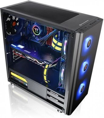 ATX без БЖ Корпус Thermaltake V200 TG/Black/Win/SPCC/Tempered Glass*1/120mm Standard Fan*1 CA-1K8-00M1WN-00