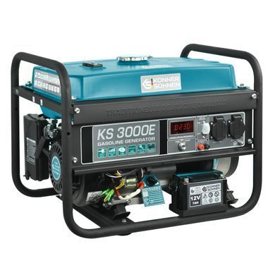 Генератор бензиновий Konner&Sohnen KS 3000E, 230В, 3.0кВт, електростартер, 46.1кг KS3000E