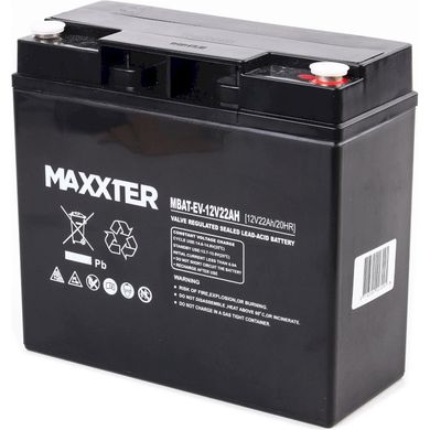 12V 22Ah Аккумулятор для ИБП Maxxter для электротранспорта MBAT-EV-12V22AH