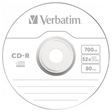 CD-R Диск Verbatim 700MB 52X EXTRA PROTECTION SURFACE (Шпиндель-10 шт) 43437