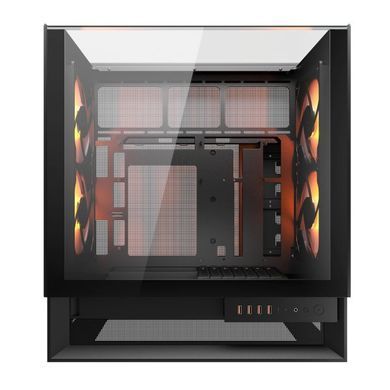 ATX без БЖ Корпус геймерський Cougar OMNY X RGB Black 4*160mm, ARGB Fan Pre-installed, Type-C x1, USB3.0 x2, Audio x1