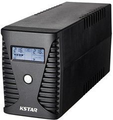 2000VA ДБЖ KSTAR UA200 1200W, Line-Interactive, 2x9AH, internal battery, LCD Display
