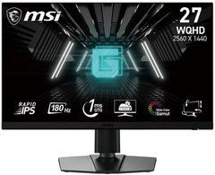 Монітор 27" MSI Optix G272QPF E2 IPS,WQHD (2560 x 1440),1ms,180Hz,178/178,DP/2HDMI,Mic,HP 9S6-3CD39T-014