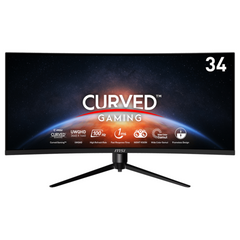 Монітор 34" MSI MAG342CQPV VA,UWQHD(3440 x 1440),Curved 1500R,1ms,100Hz,178/178 2*HDMI/DP/Mic/HP 9S6-3DB64H-051