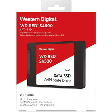1TB WD Твердотельный накопитель SSD 2.5" Red SATA WDS100T1R0A