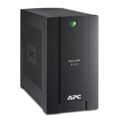 650VA ИБП APC Back-UPS линейно-интерактивный,650ВА/360 Вт;4 розетки Schuko c батарейным питанием:вес 6,1 кг) BC650-RSX761