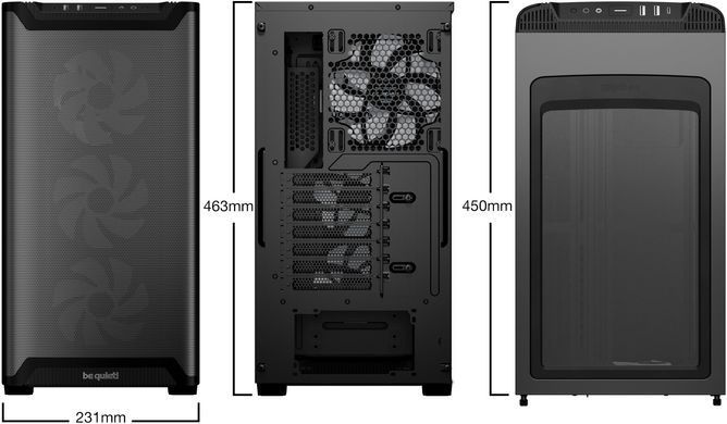 Корпус be quiet! Pure Base 501 LX Black без БЖ BGW78