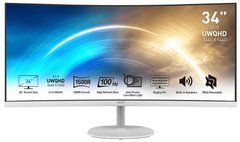 Монітор 34" MSI PRO MP341CQW VA,UWQHD(3440 x 1440),Curved 1500R,1ms,100Hz,178/178 2*HDMI/DP/Mic/HP/2*2W 9S6-3PB2CT-007