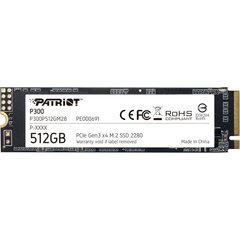 512GB Patriot Твердотільний накопичувач SSD M.2 NVMe PCIe 3.0 x4 2280 P300 P300P512GM28